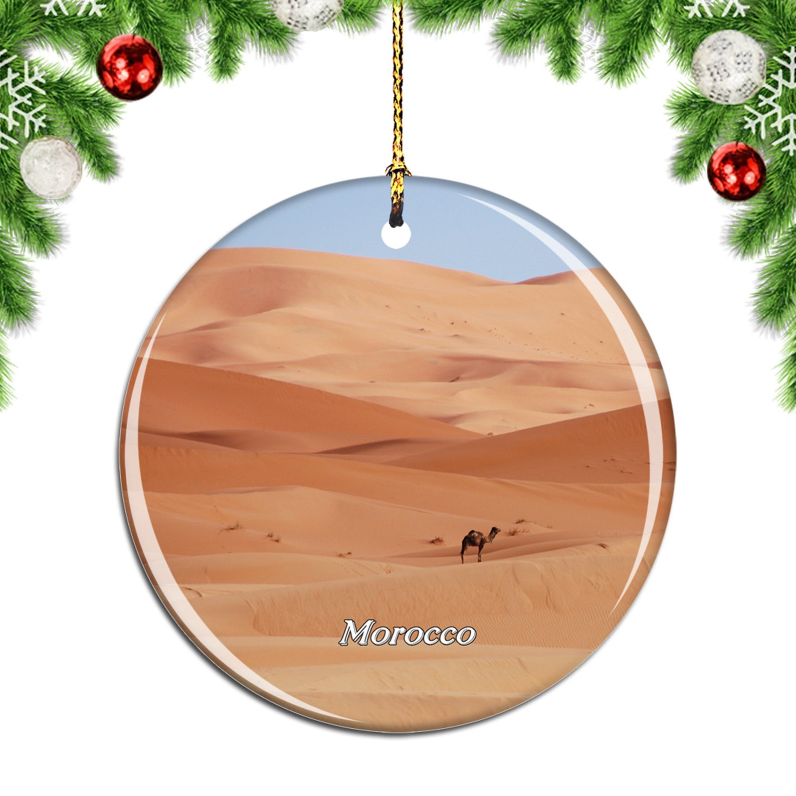 Desert Sand Dunes Morocco Christmas Ornament Souvenir Gift Etsy