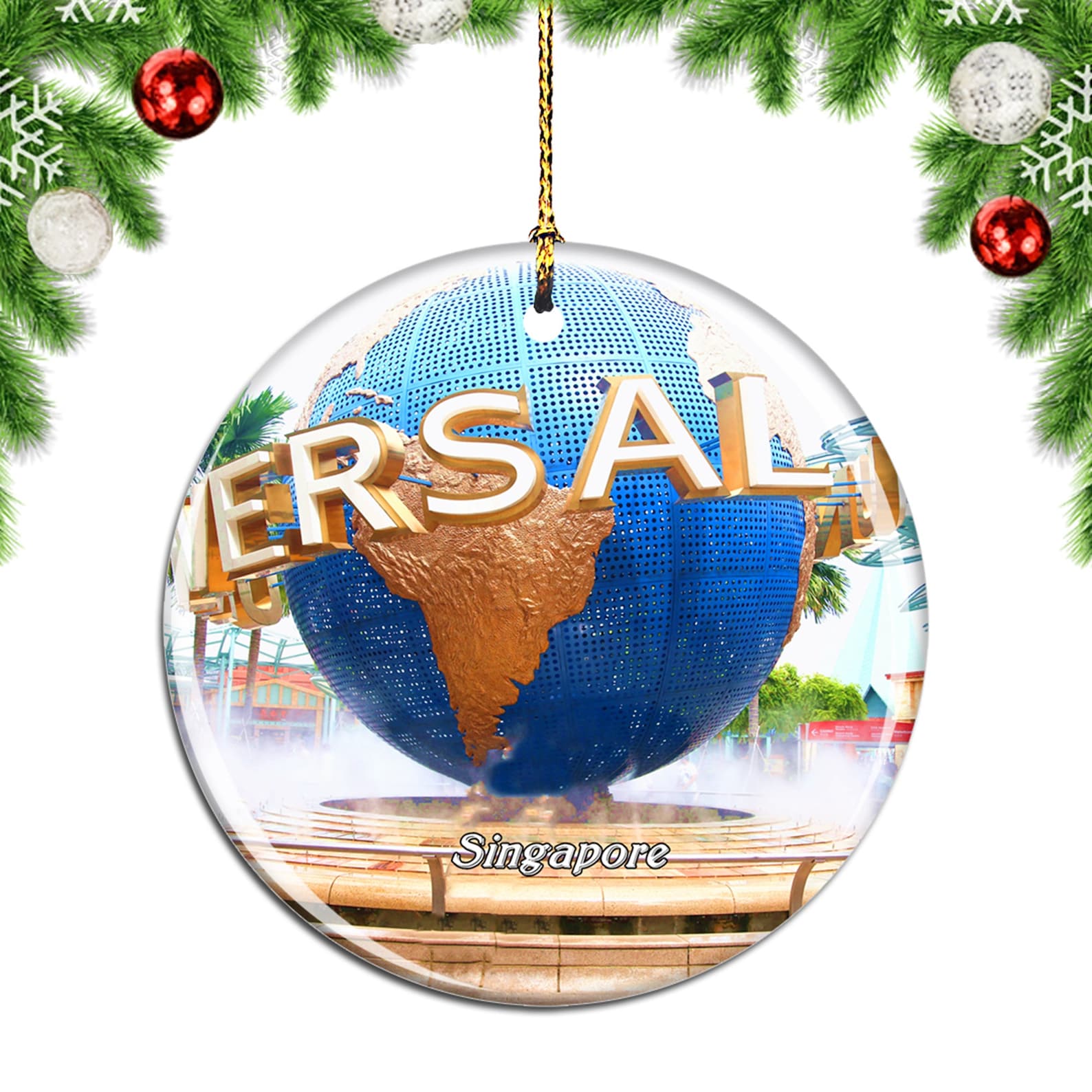 Singapore Universal Studios Christmas Ornament Souvenir Gift Etsy