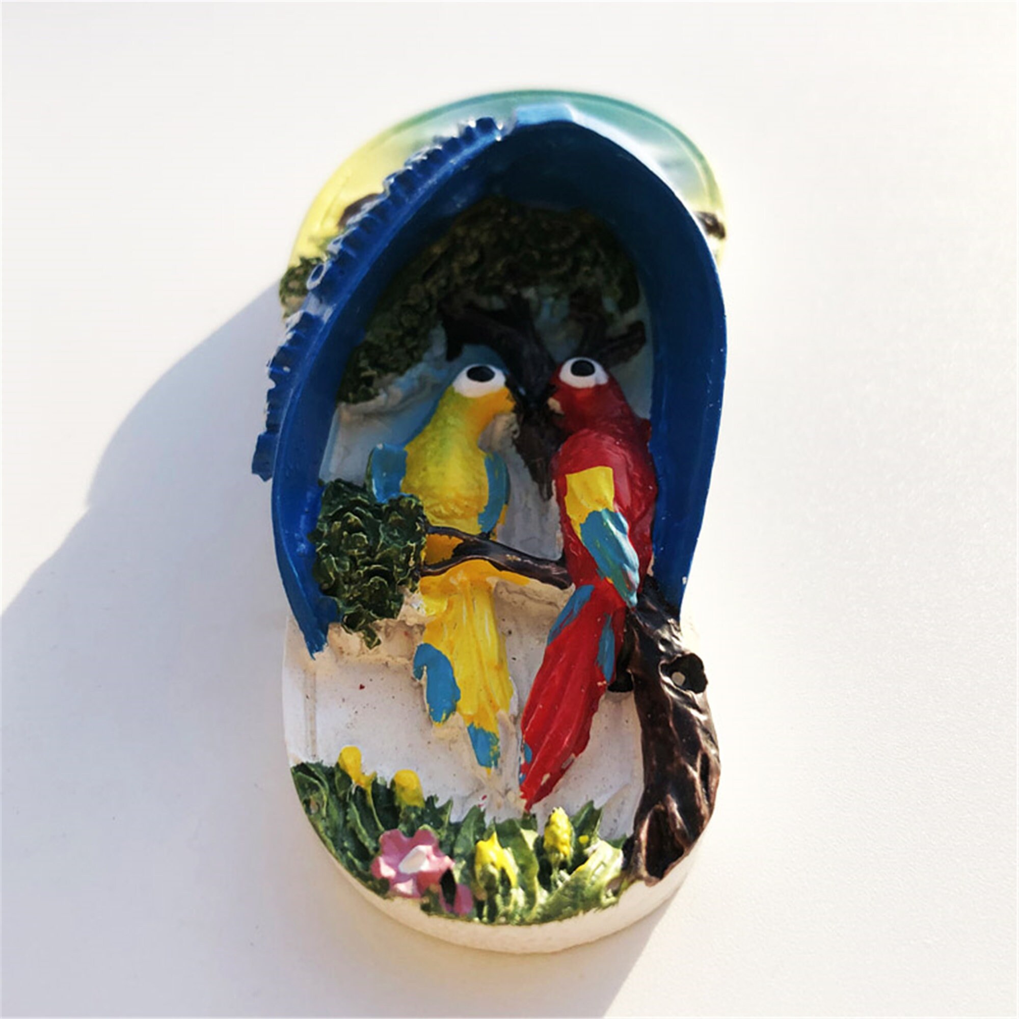 Kerala Backwaters Indien Kühlschrankmagnet - Handgemaltes Reise Souvenir Sammlerstück