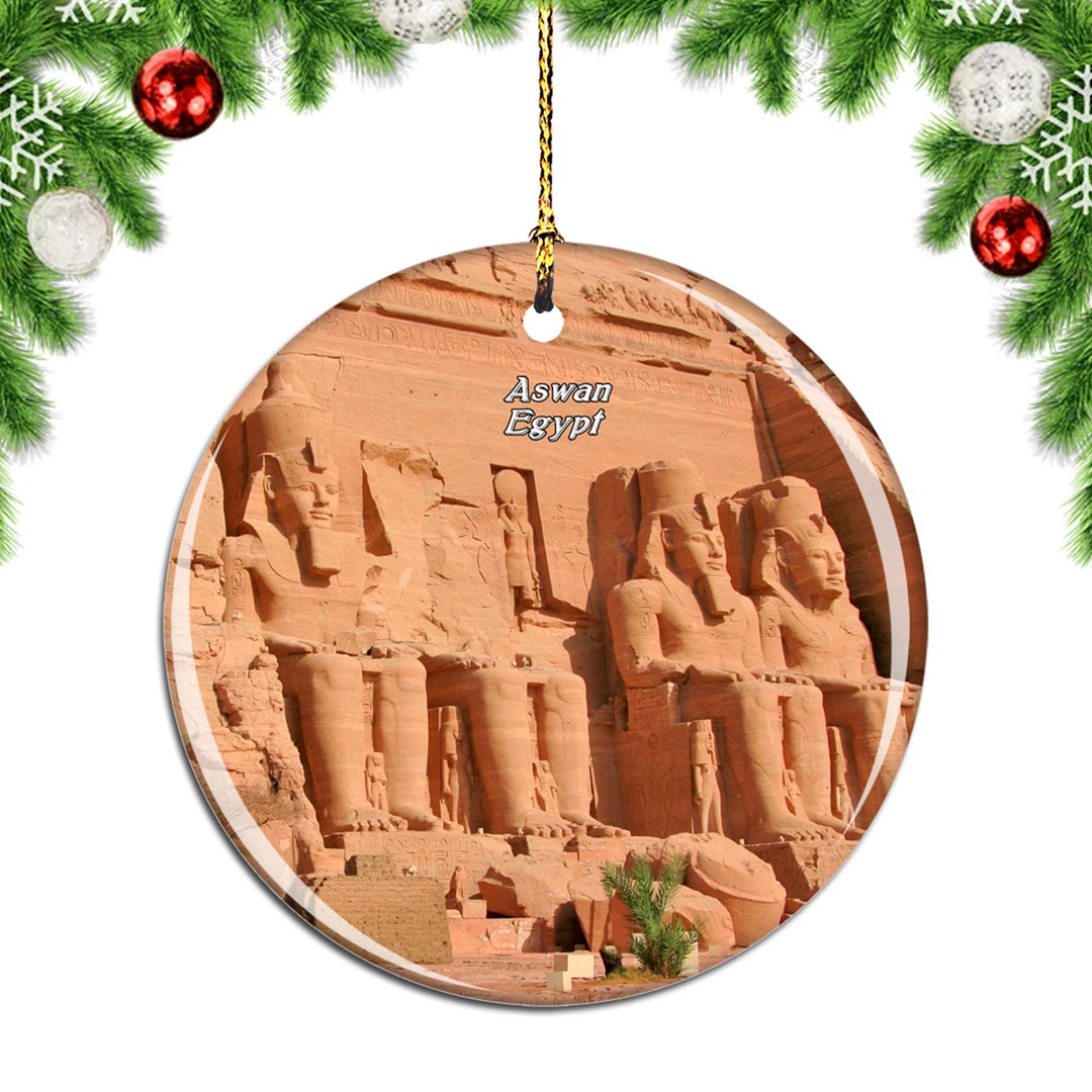 Egypt Abu Simbel Temples Aswan Christmas Ornament Souvenir Gift