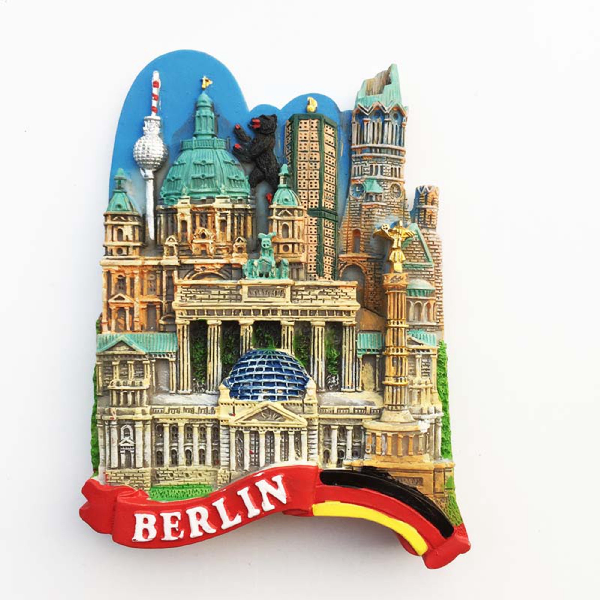 Schlüsselanhänger Flaschenöffner Berlin Souvenirs, Geschenk, Andenken aus Metall für Deutschland Schlüsselanhänger Flaschenöffner Berlin Souvenirs, Geschenk, Andenken aus Metall für Deutschland