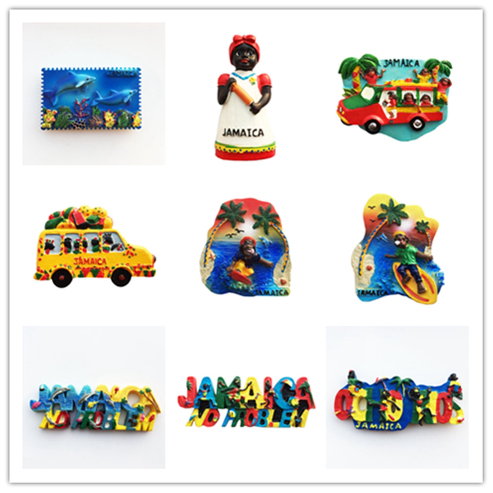 Jamaica Fridge Travel Souvenir Gift Collection Craft Etsy