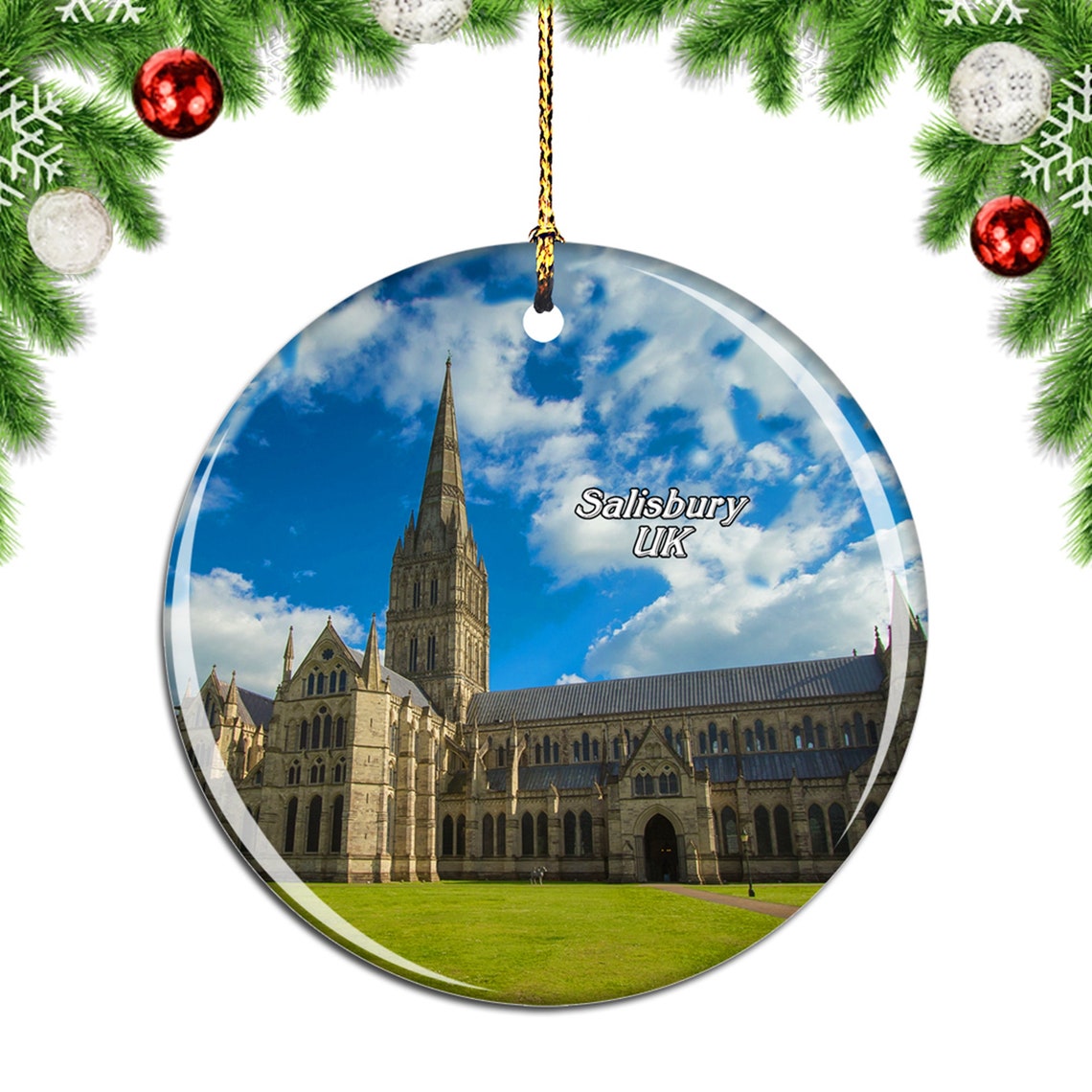 Salisbury Cathedral England United Kingdom UK Christmas | Etsy