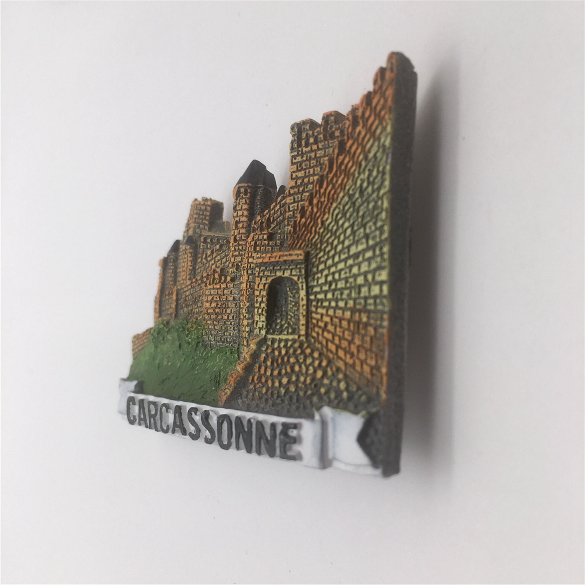 Magnete Carcassonne Francia 3D - Souvenir Da Viaggio In Resina 7x5 Cm, Decorazione Frigorifero Casa E Cucina