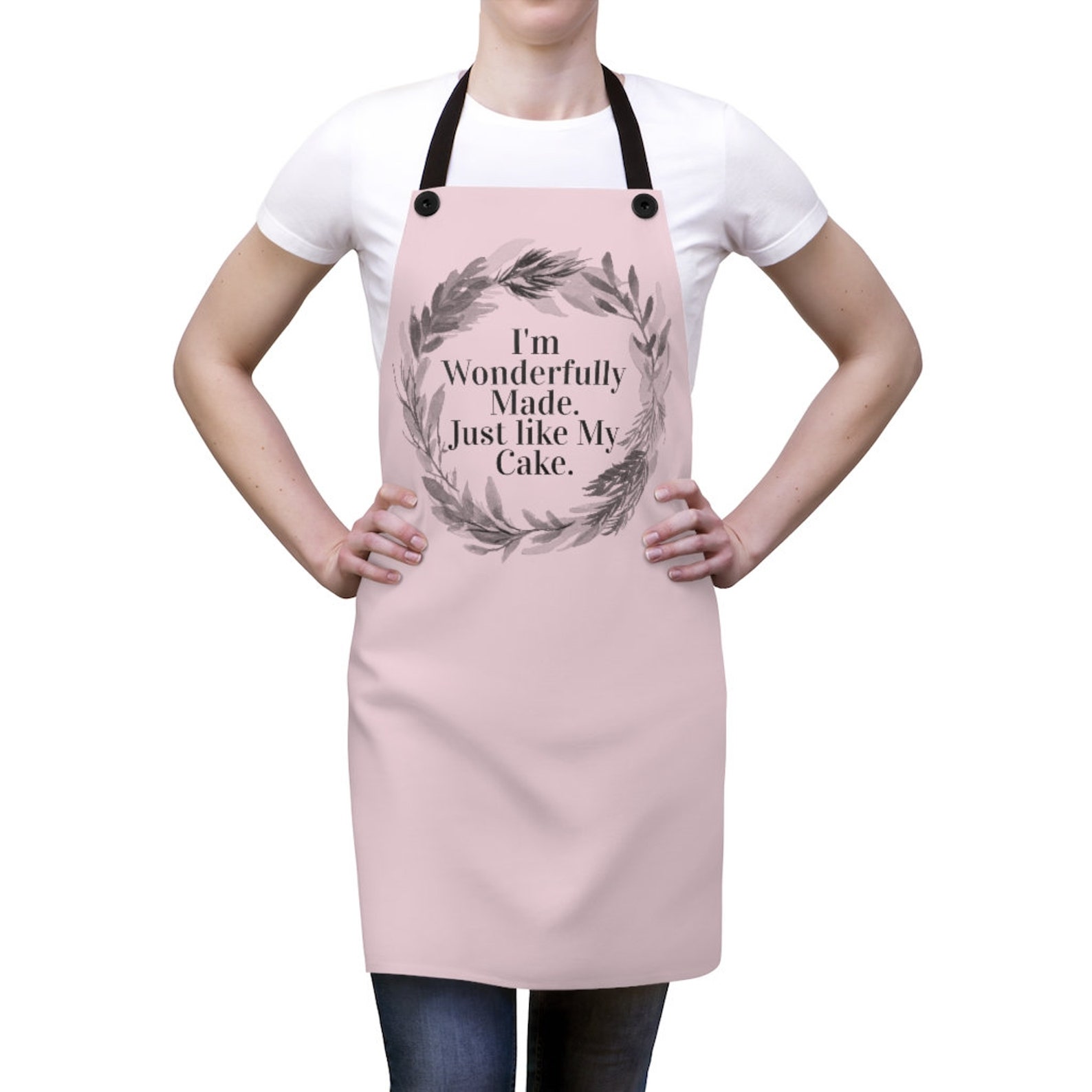 Apron Christian Christian Apron Pink Apron Cute Christian Etsy
