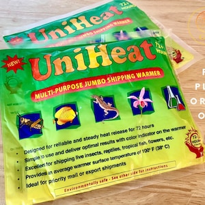 Uni Heat Pack  72 Hour Warmer for Plant Orders Only / Not for Individual Sale
