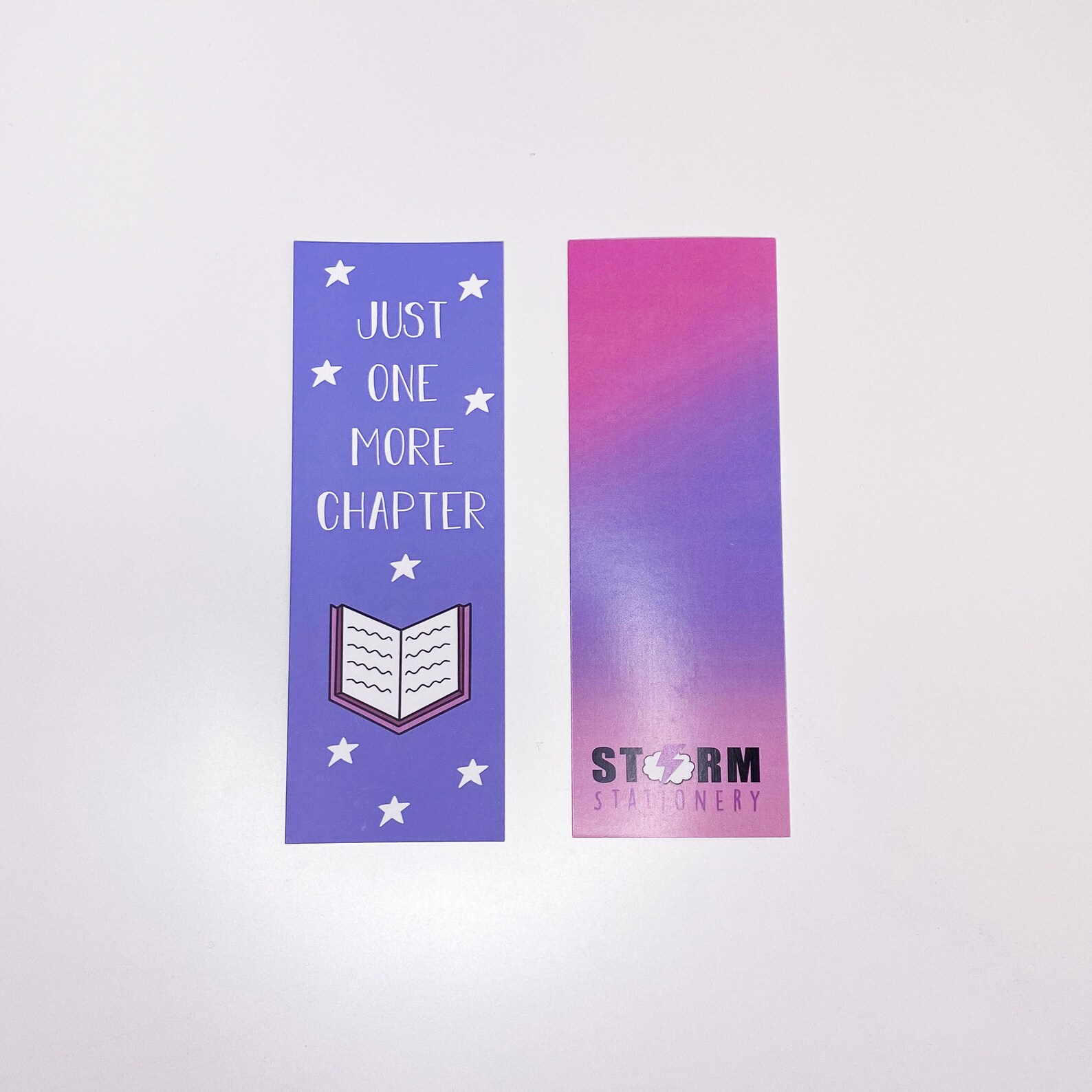Just One More Chapter Bookmark Matt Laminated Bookmark Etsy