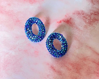 Sapphire Glow Earrings