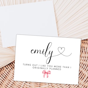 Personalised Turns Out I Like You More Than I Originally Planned Card/ Romantic Boyfriend/ Girlfriend/Husband/ Wife/ Romantic Anniversary