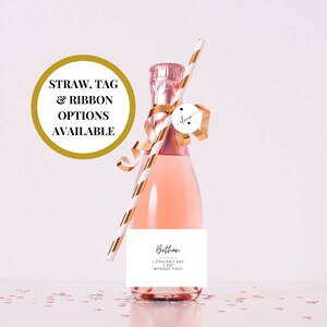 Adesivo "Non potrei dire di sì senza di te"/Etichetta per bottiglia di prosecco da damigella d'onore/Champagne personalizzato/Adesivo per vino "Vuoi essere la mia damigella d'onore"