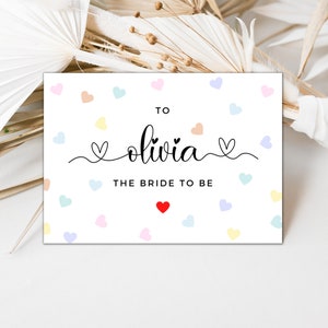 À la future mariée / Carte Happy Hen Do / À la belle mariée sur le poule / Douche nuptiale personnalisée / Carte de fête de poule / Carte de week-end de poule