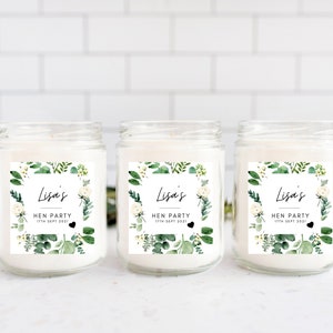 Etiquetas personalizadas de despedida de soltera / etiquetas impresas de velas de despedida de soltera / pegatina de etiqueta de despedida de soltera / A05 / A39