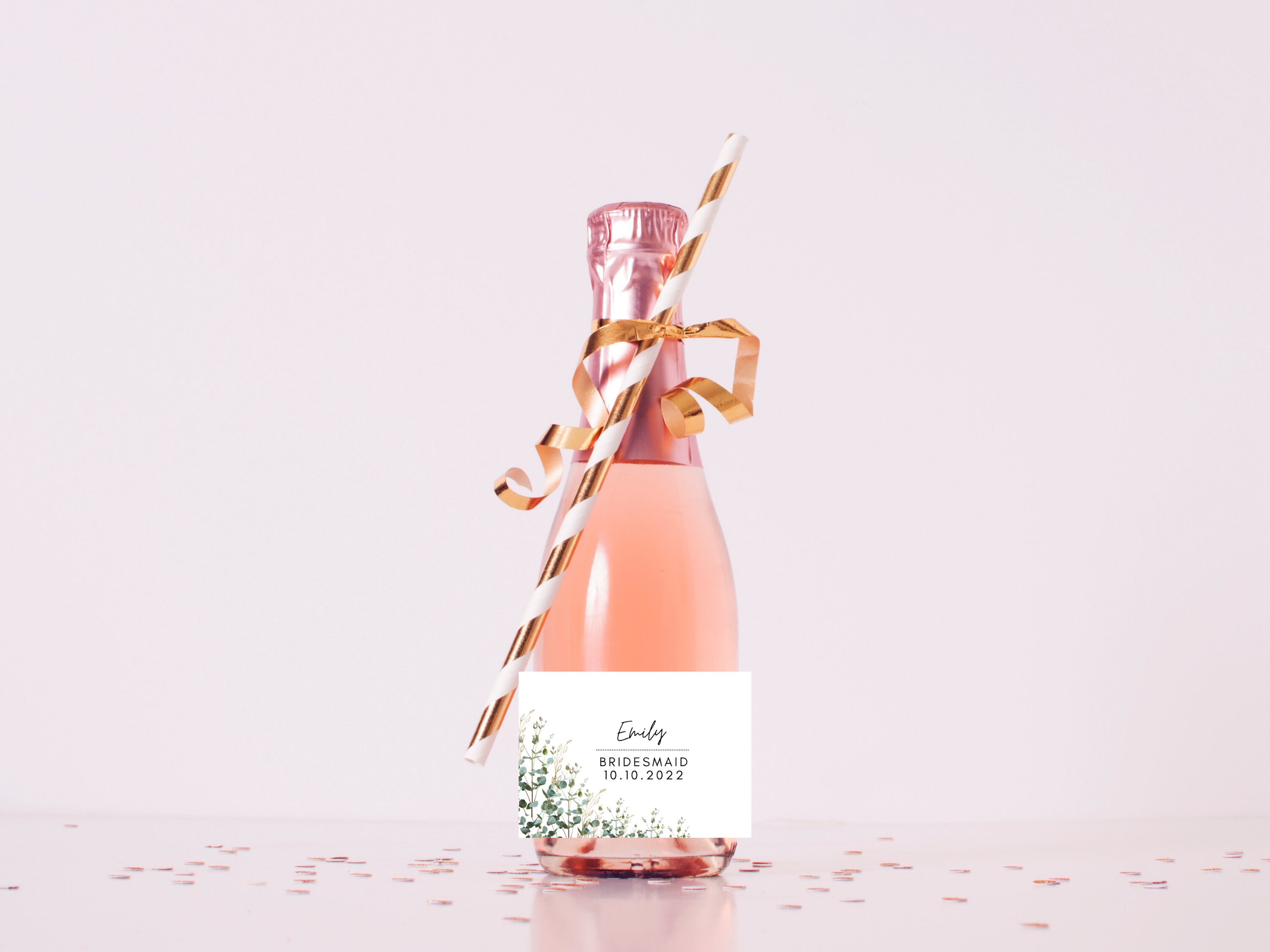 Personalised mini wine bottle labels uk
