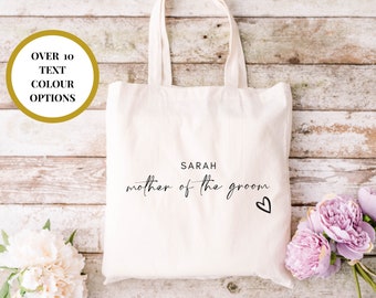 Personalised Mother of the Groom Tote Bag/ Future Mrs to Be Bridal Party Gift/ Bridal Weekend Shopper Bag/ Bridal Shower Bag/ Hen Party Bag