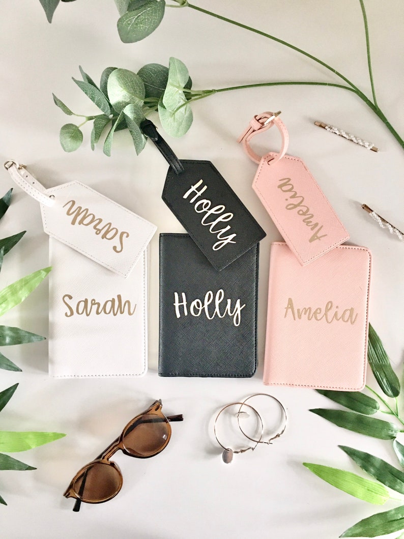 Personalised Passport Holder and Luggage Tag Set/ Custom Etsy UK