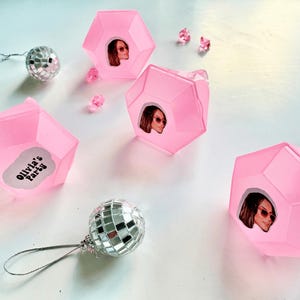 Custom Birthday Party Pink Ring Shot Glass/ Birthday Decor Plastic Shot Cups/ Birthday Celebration Party Bag Box Favours/ Weekend Supplies