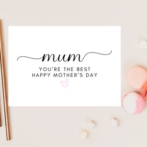 Mamma, sei la migliore cartolina/biglietto d'auguri personalizzato per la festa della mamma/ti amo mamma/per una mamma speciale/presente/regalo per la festa della mamma per la mamma