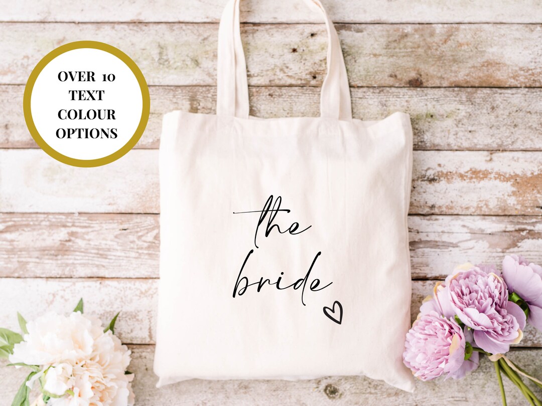 The Bride Tote Bag/ Wedding Party Gift Bag/ Bridal Party Weekend ...