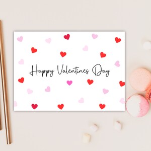 Happy Valentines Day Card / Romantische Happy Valentines Day Karte / Freund / Freundin / Mann / Frau / süße Liebe Herz Jahrestag Karte