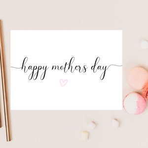 Biglietto di auguri per la festa della mamma felice / Biglietto d'auguri personalizzato per la festa della mamma / Ti amo mamma / A una mamma speciale / Regalo / Regalo per la festa della mamma per la mamma