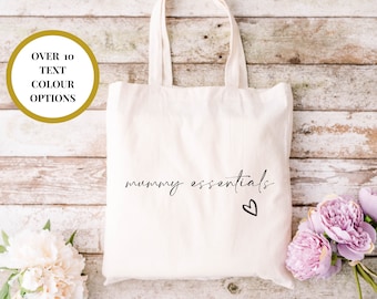Mamma Essentials-tygväska / Grattis till graviditeten / Babyshower-present / Graviditetspresent / Blivande föräldrar / Sjukhusväska / Mumsiga mamma