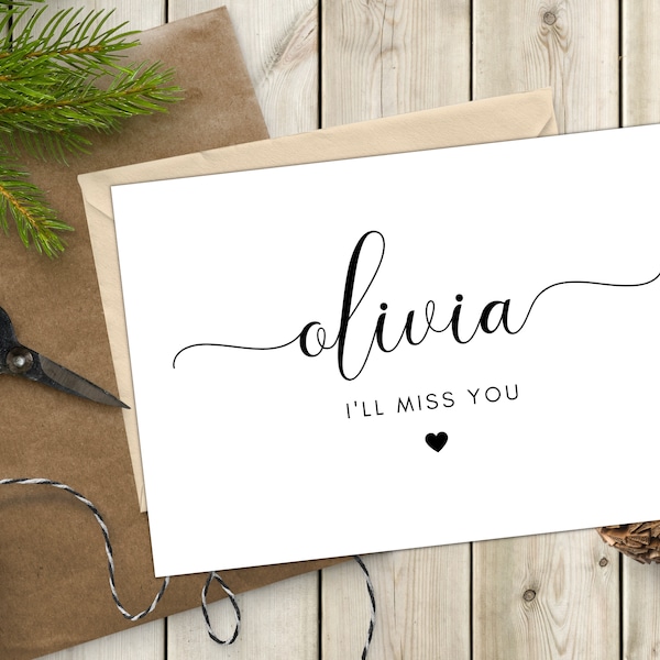 I Will Miss You - Etsy