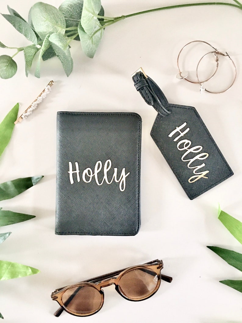 Personalised Passport Holder and Luggage Tag Set/ Custom Etsy UK