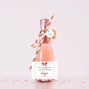 Sie sind immer noch die beste Entscheidung, die ich je gemacht habe Glückliche Valentinstag Flaschenaufkleber / Personalisierter Mini Champagner / Wein / Ich liebe dich Prosecco Etikett Geschenk