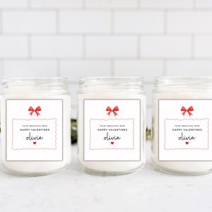 Adesivo per candela di San Valentino personalizzato per la mia bellissima moglie/scatola regalo/etichetta per borsa/regalo di San Valentino/regalo per marito/decorazione per candela per lui