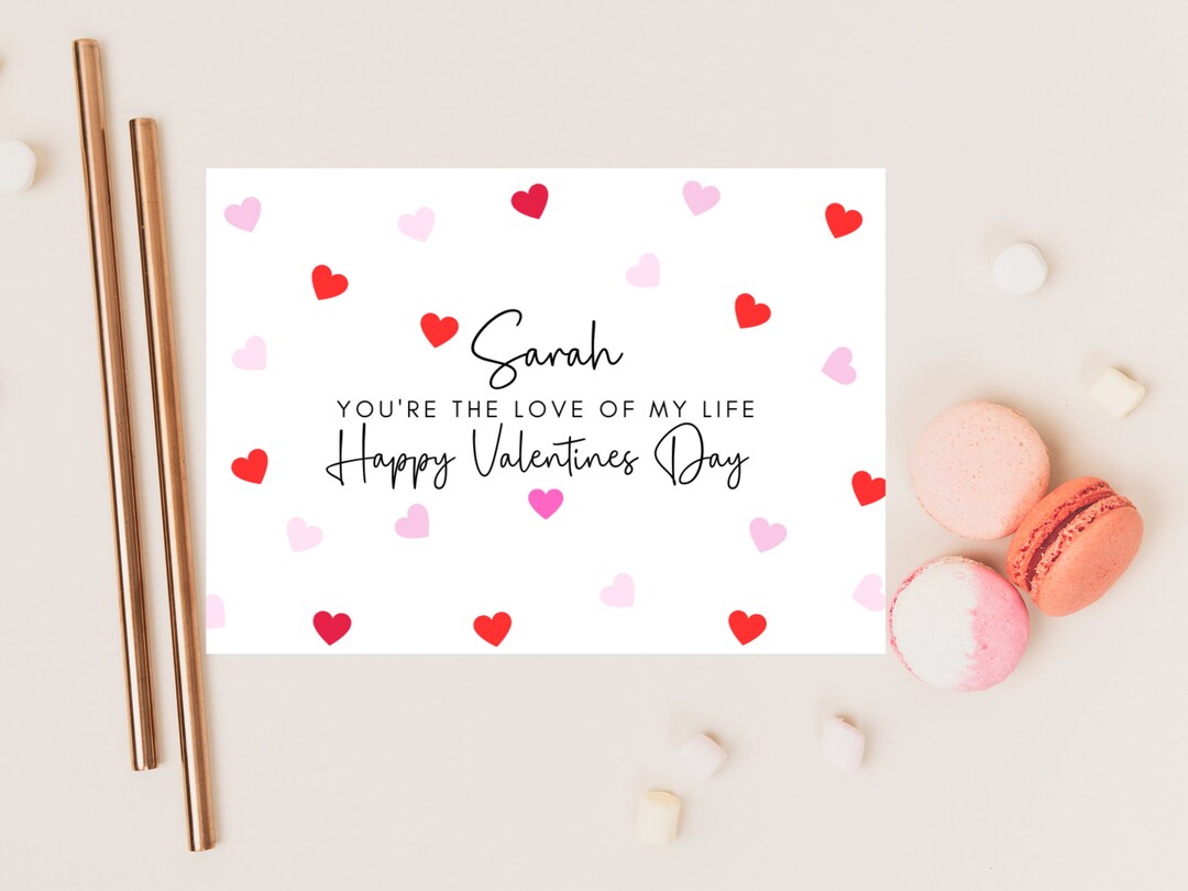 Personalised Youre the Love of My Life Happy Valentines Day Card ...