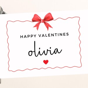 Carte personnalisée Happy Valentines / Happy Valentines cadeau romantique pour femme / Elle / Je t'aime / Première carte de voeux pour les mariés de la Saint-Valentin