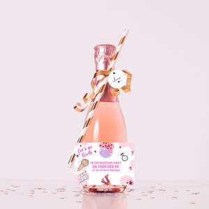 Alla splendida sposa per il tuo addio al nubilato Mini etichetta per bottiglia di Prosecco/ Che i festeggiamenti abbiano inizio Ultimo Rodeo Nashville Bridal Shower personalizzato