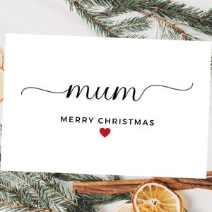 Tarjeta de Feliz Navidad para mamá personalizada / Tarjeta de Feliz Navidad para mamá / Tarjeta de saludos navideños para mamá