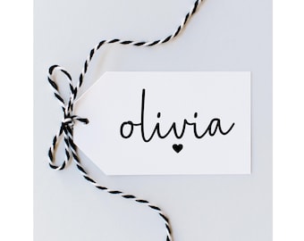 Etiqueta de regalo personalizada con nombre para cumpleaños / Etiqueta para caja de regalo de fiesta de cumpleaños / Etiqueta para bolsa de fiesta