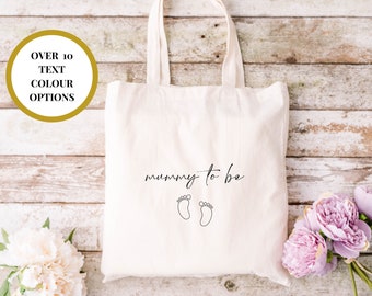 Blivande mamma tygväska present/ Grattis till graviditeten present/ Babyshower present/ Graviditetspresent/ Blivande föräldrar/ Sjukhusväska/ Mumsiga mamma