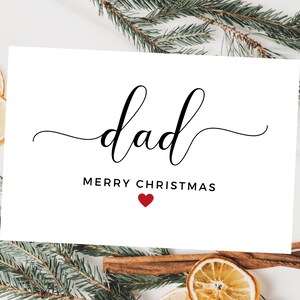 Gepersonaliseerde kerstkaart vader/Vader Happy Christmas/Seizoen kerstwenskaart voor papa
