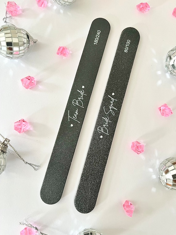 Nagelfeilen-Set Für Hochzeiten & Partys | 100 Stück Mit Dankesaufdruck | EVA-Material | Doppelseitig
