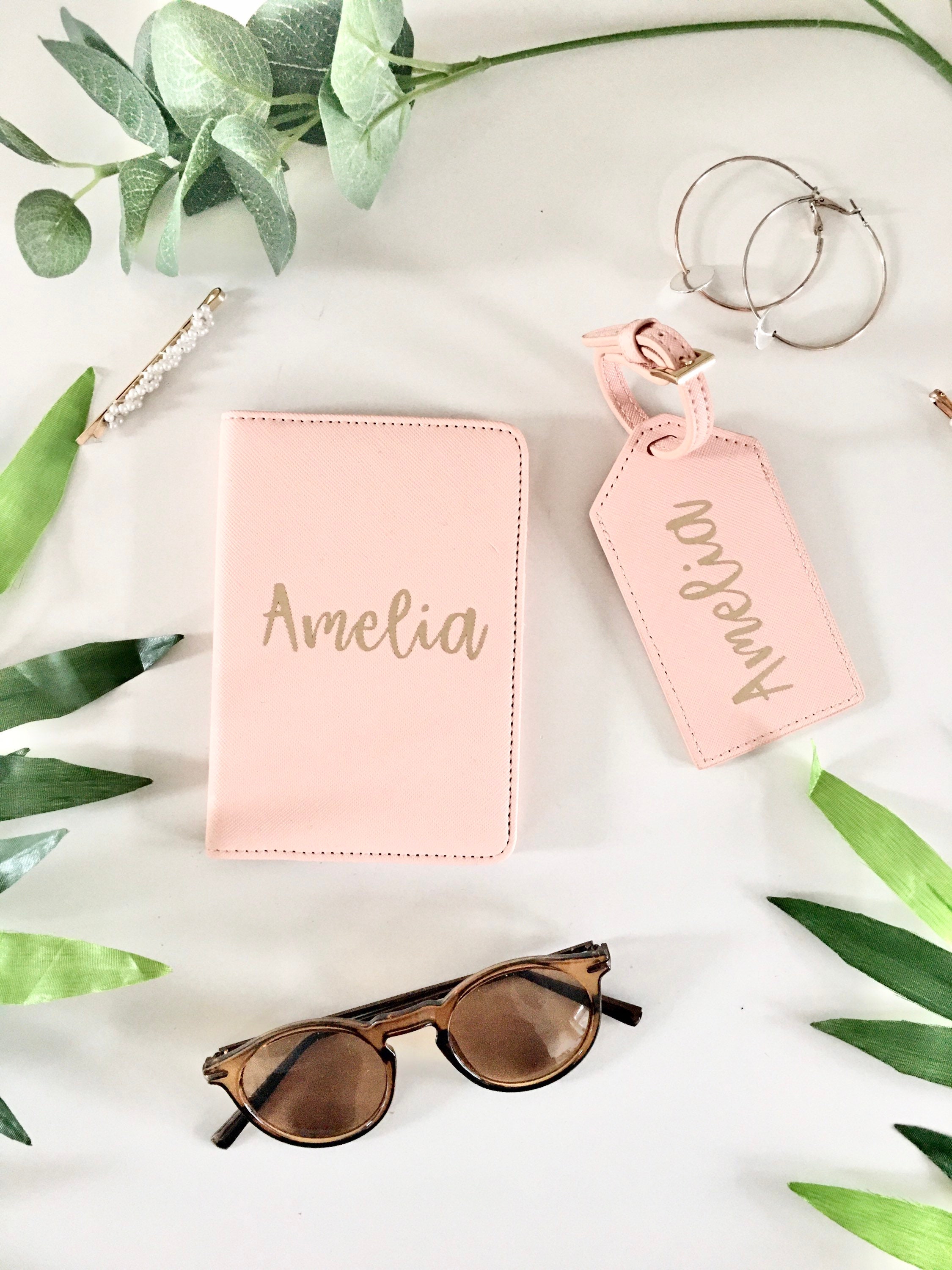 Personalised Passport Holder and Luggage Tag Set/ Custom Etsy UK