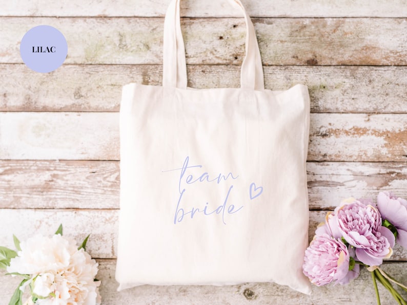 Team Bride Tote Bag/ Hen Party Tote Bags/ Bachelorette Party Gift for Bridesmaids/ Bridal Party Bag/ Bridal Shower Gift/ Hen Party Bag image 8