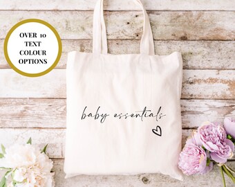Baby Essentials-tygväska / Grattis till graviditeten / Babyshower-present / Graviditetspresent / Blivande föräldrar / Sjukhusväska / Mumsiga mamma