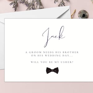 Personalised Brother Card/ A Groomsman Needs His Best Man On His Wedding Day Card/ Will You Be My Best Man/ Its Time To Suit Up/ A40/ A51