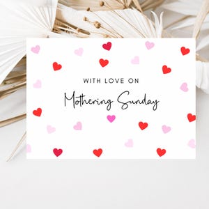Mit Liebe zum Muttertag Sonntagskarte/ Glückliche Muttertags Grußkarte / Ich Liebe Dich Mum / An eine besondere Mutter / Danke Geschenk für Mutter