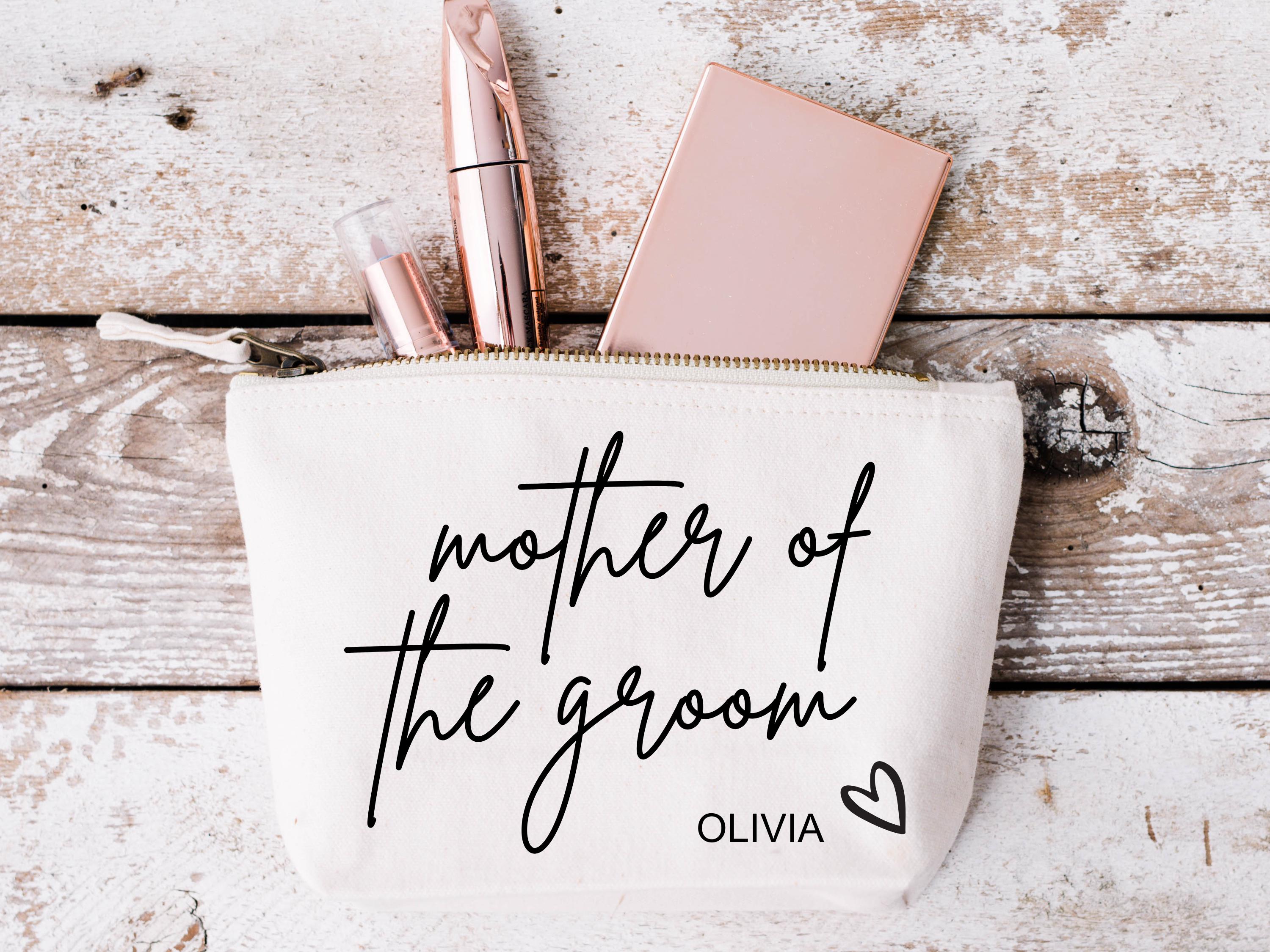 Personalised Mother of the Groom Makeup Wash Bag/ Bridal Shower