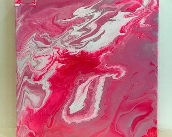 Pintura em acrílico neon rosa
