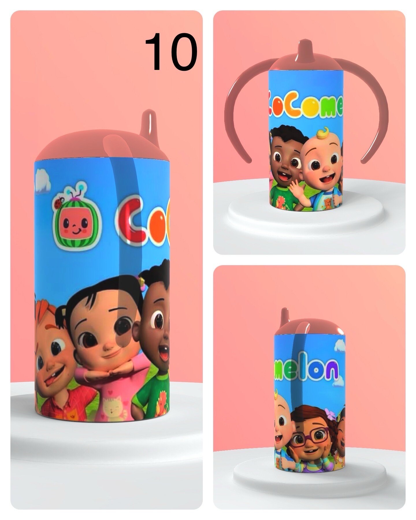 Cocomelon Sippy Cups - Etsy UK