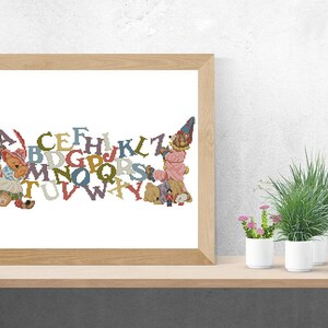 Animal Alphabet Cross Stitch Pattern (Digital Download - PDF) - Modern Cross Stitch Charts by Tiny Cross Stitch Co.