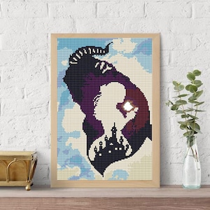 Beauty cross stitch,Beast embroidery, Lovely gift pattern, Beauty,Beast stitch pattern,Easy nursery cross stitch pattern PDF pattern gift