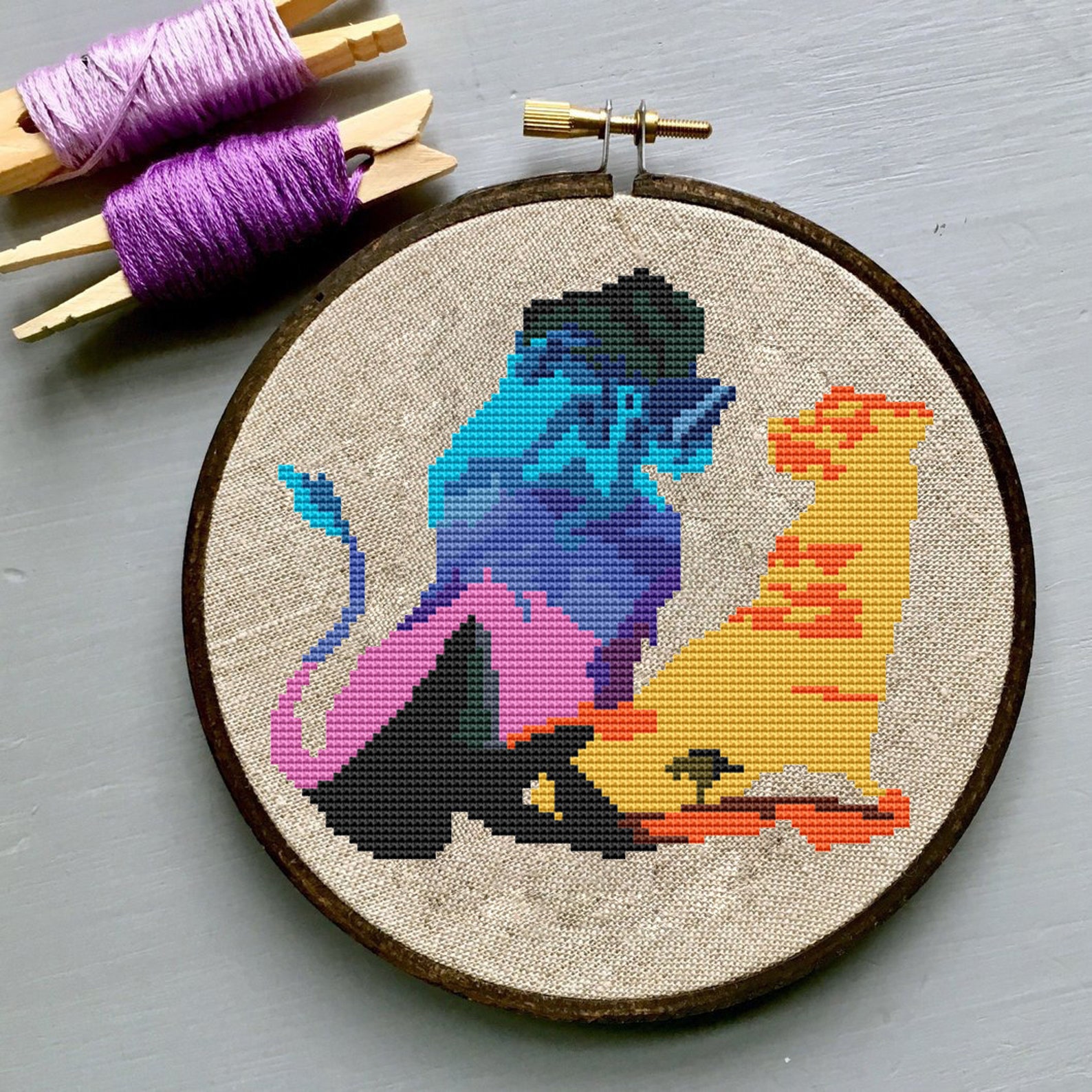 Lion King Cross Stitch Pattern / Lion King PDF Chart / Lion Etsy