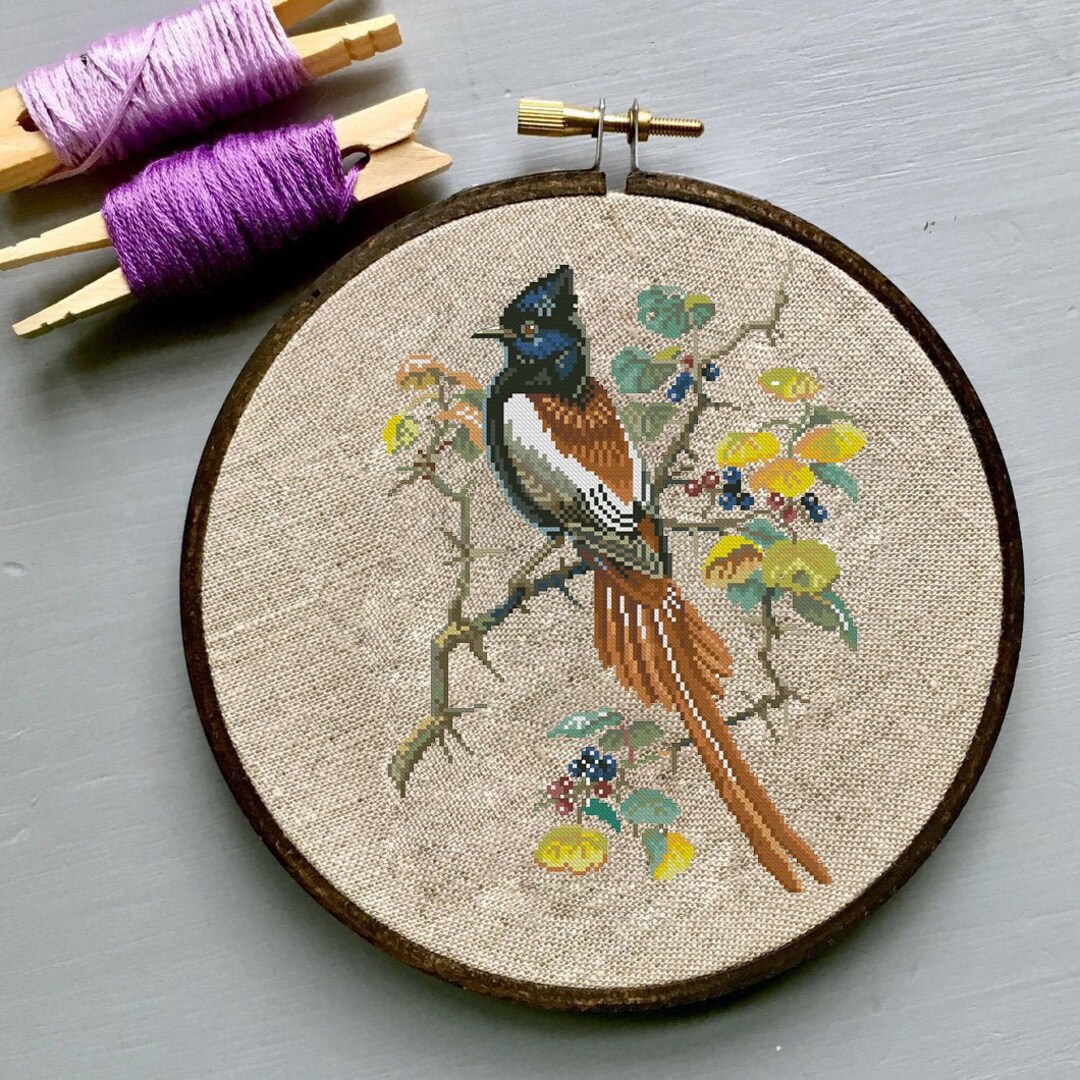 Cardinal Cross Stitch Pattern 1 Instant PDF Download - Cardinalidae ...