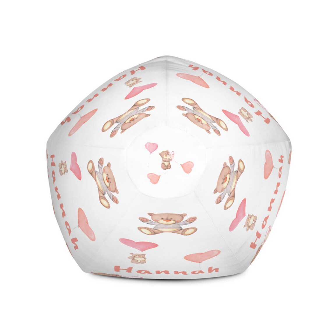 Personalized Bean Bag Cover Kids Cute Bear All Over Print Etsy UK